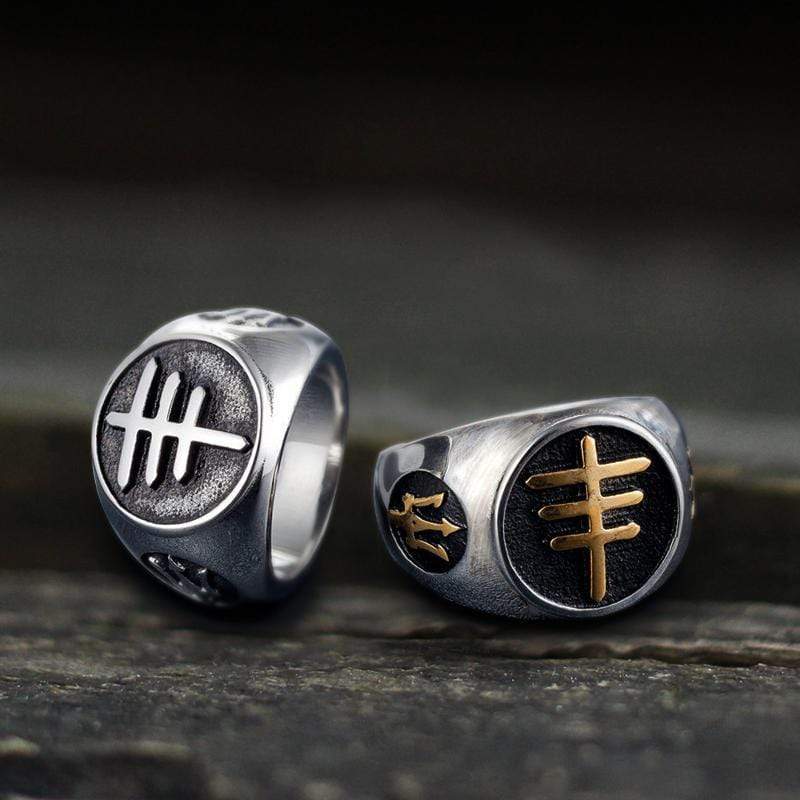 Papal Cross Stainless Steel Ring