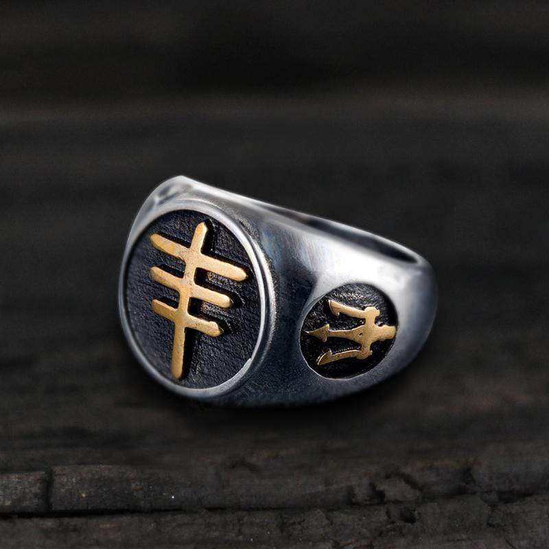 Papal Cross Stainless Steel Ring