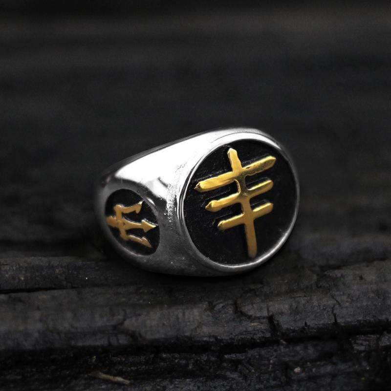 Papal Cross Stainless Steel Ring