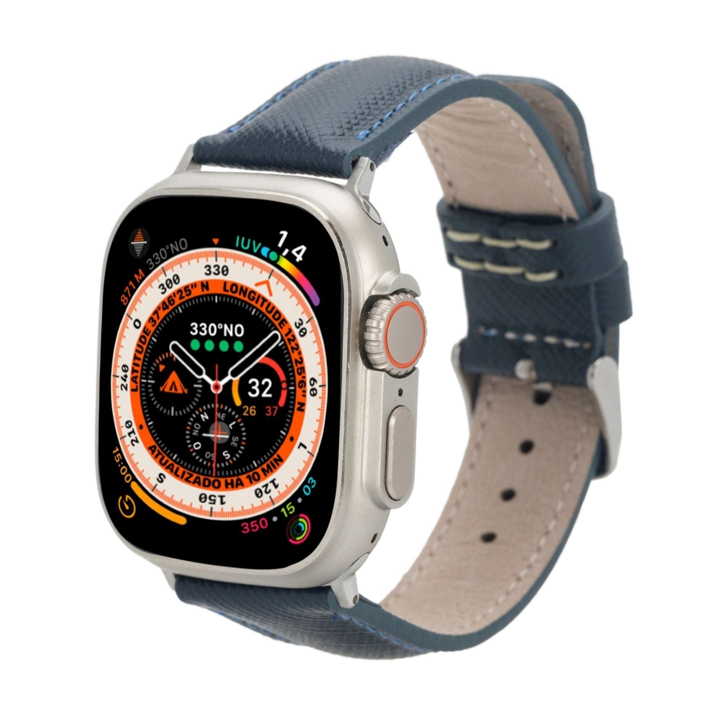 Guernsey Leather Bands for Apple Watch 9, Ultra 2 & SE - Concordia Style Boutique