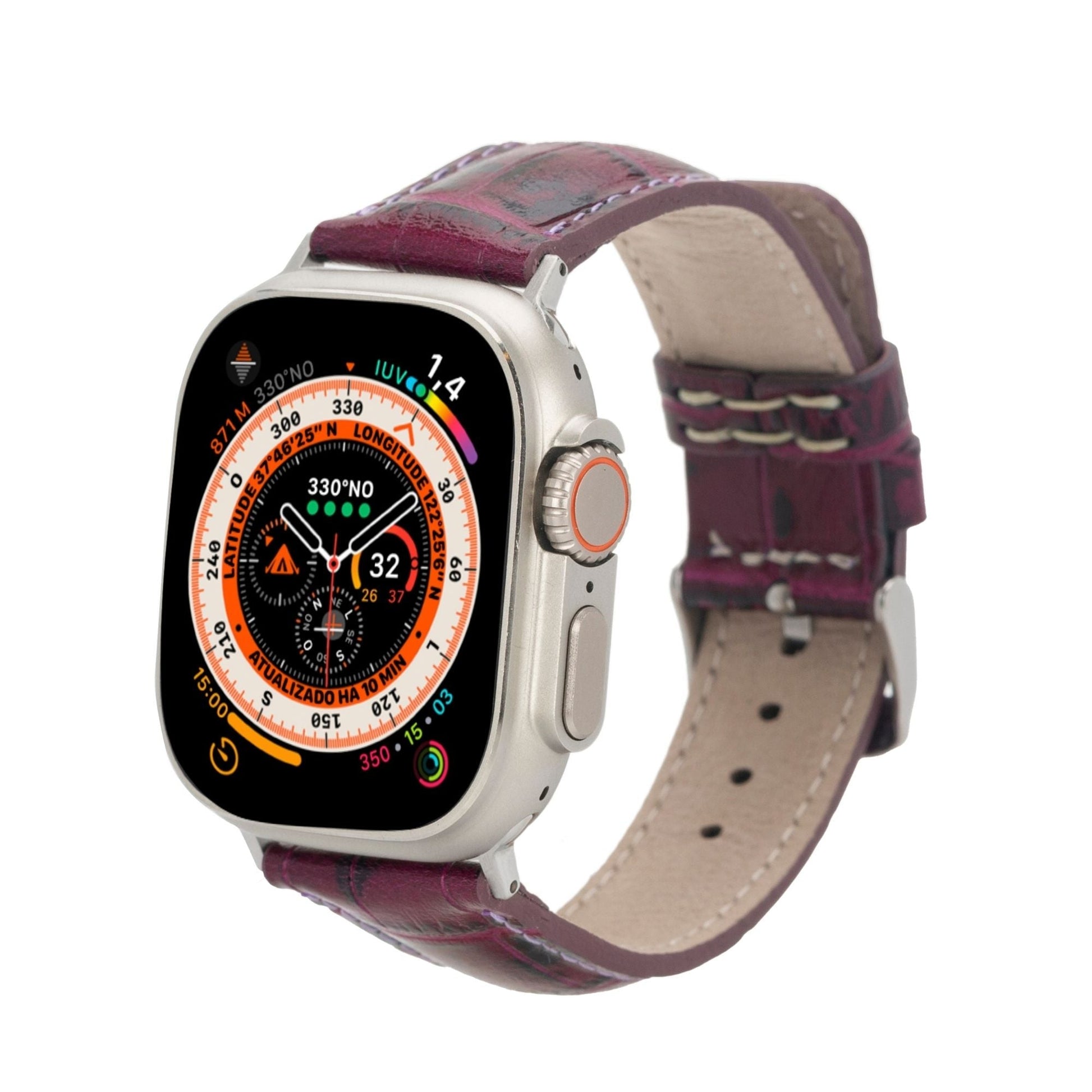 Guernsey Leather Bands for Apple Watch 9, Ultra 2 & SE - Concordia Style Boutique