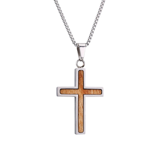 Gum Burl Cross Necklace