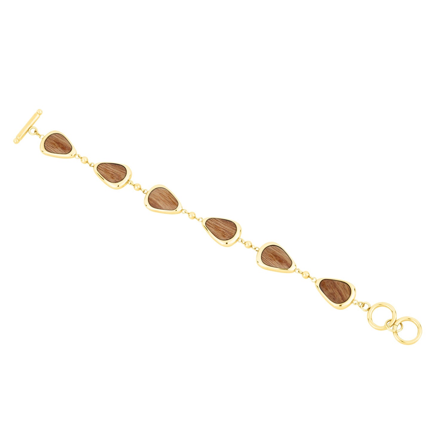 Gum Burl Drop Bracelet - Yellow Gold
