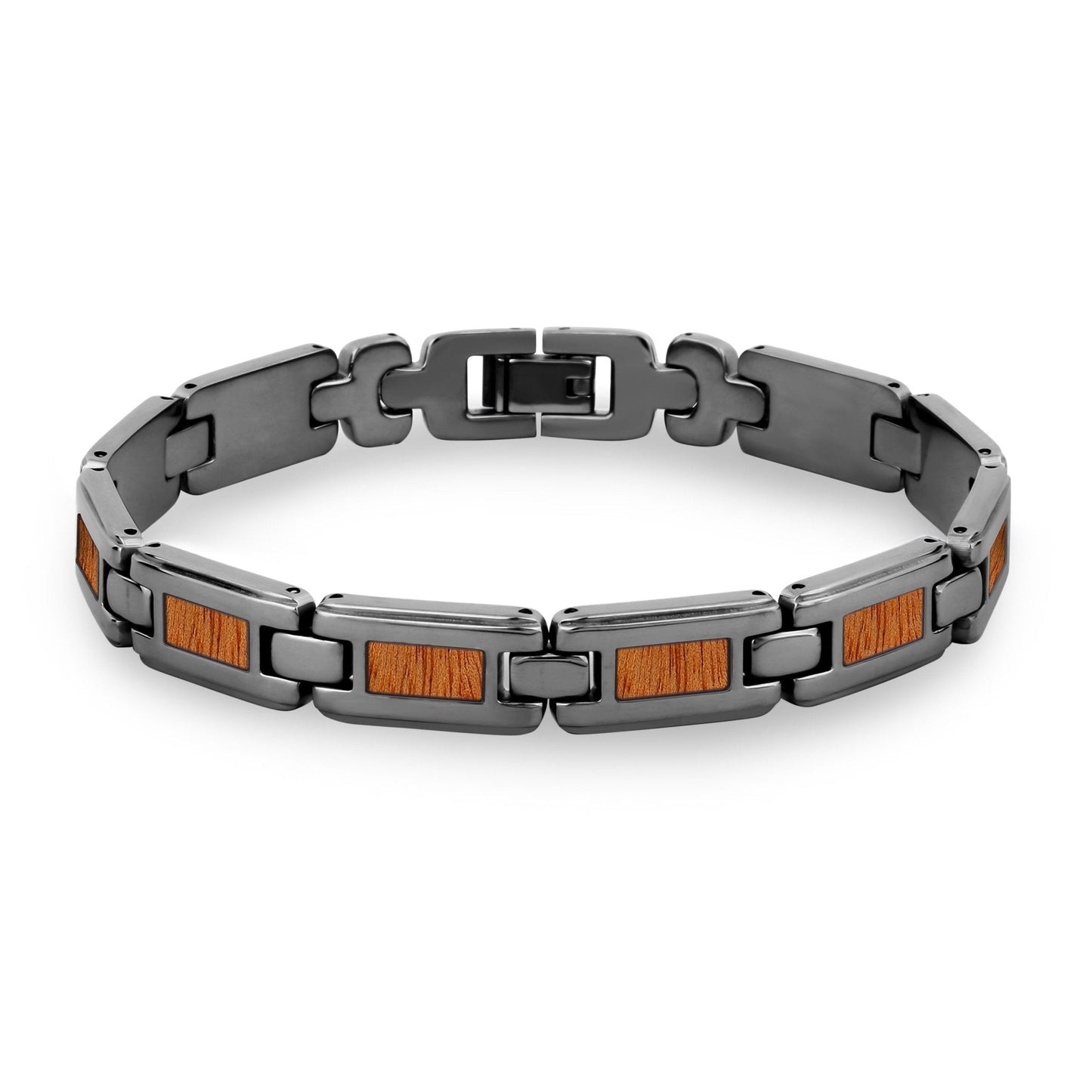 Gum Burl Ladies Link Bracelet - Gunmetal