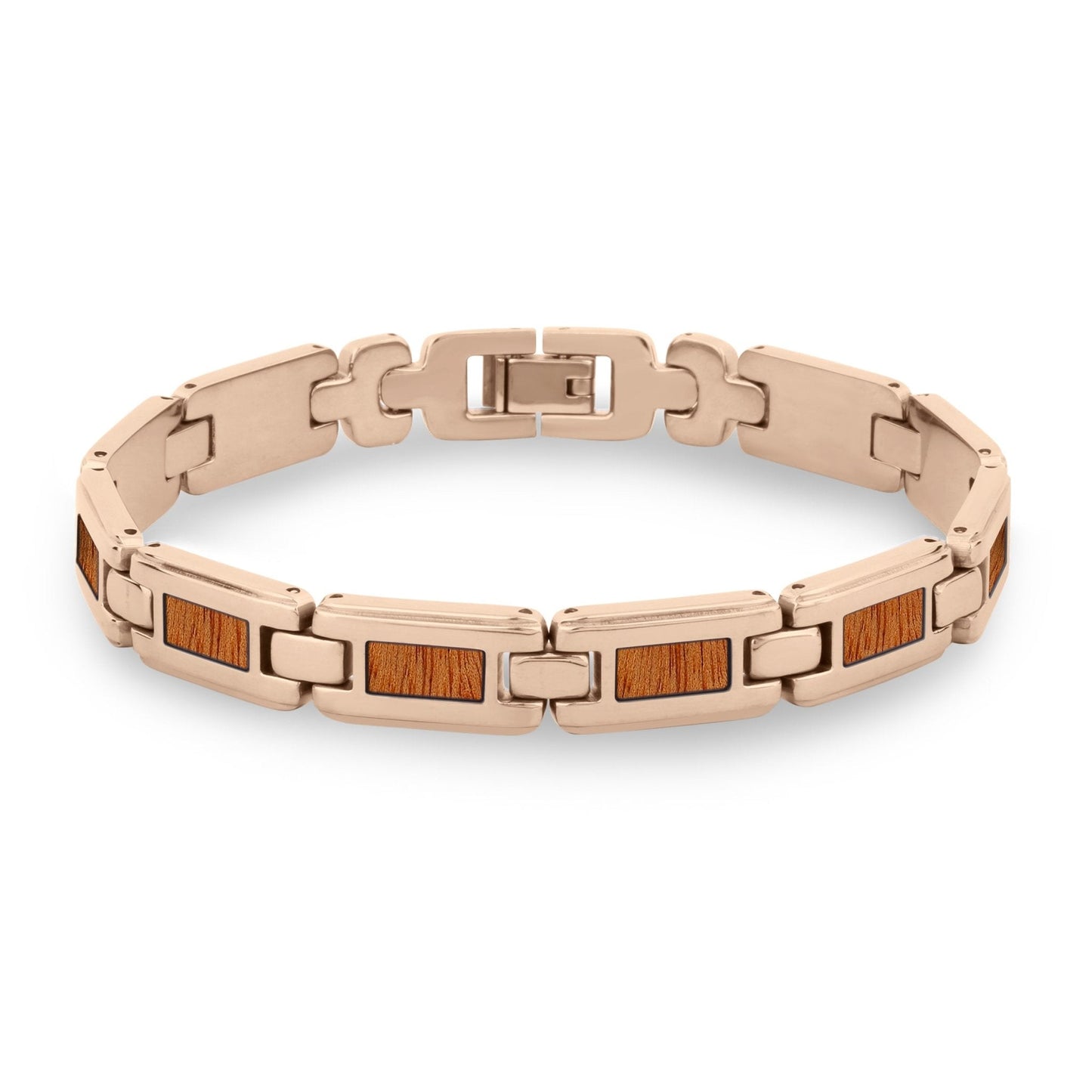Gum Burl Ladies Link Bracelet - Rose Gold