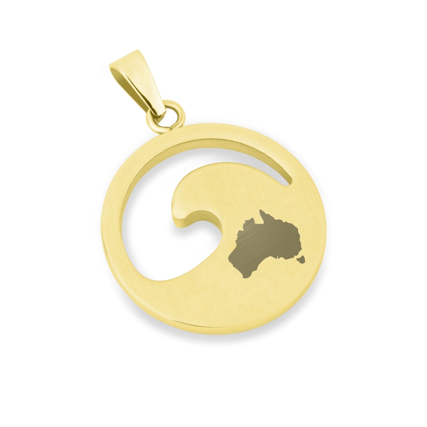 Gum Burl Wave Necklace - Yellow Gold