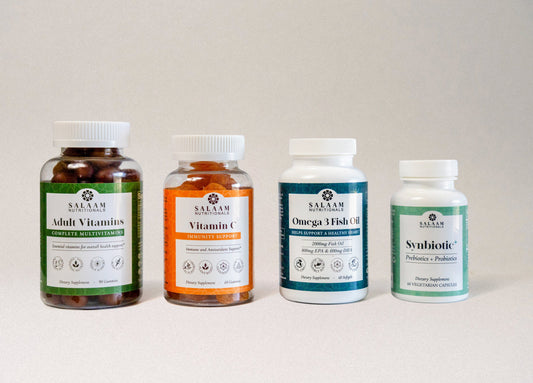 Halal Gut Health Restore Bundle – Multivitamin, Vitamin C, Fish Oil, and Synbiotic+ - Concordia Style Boutique