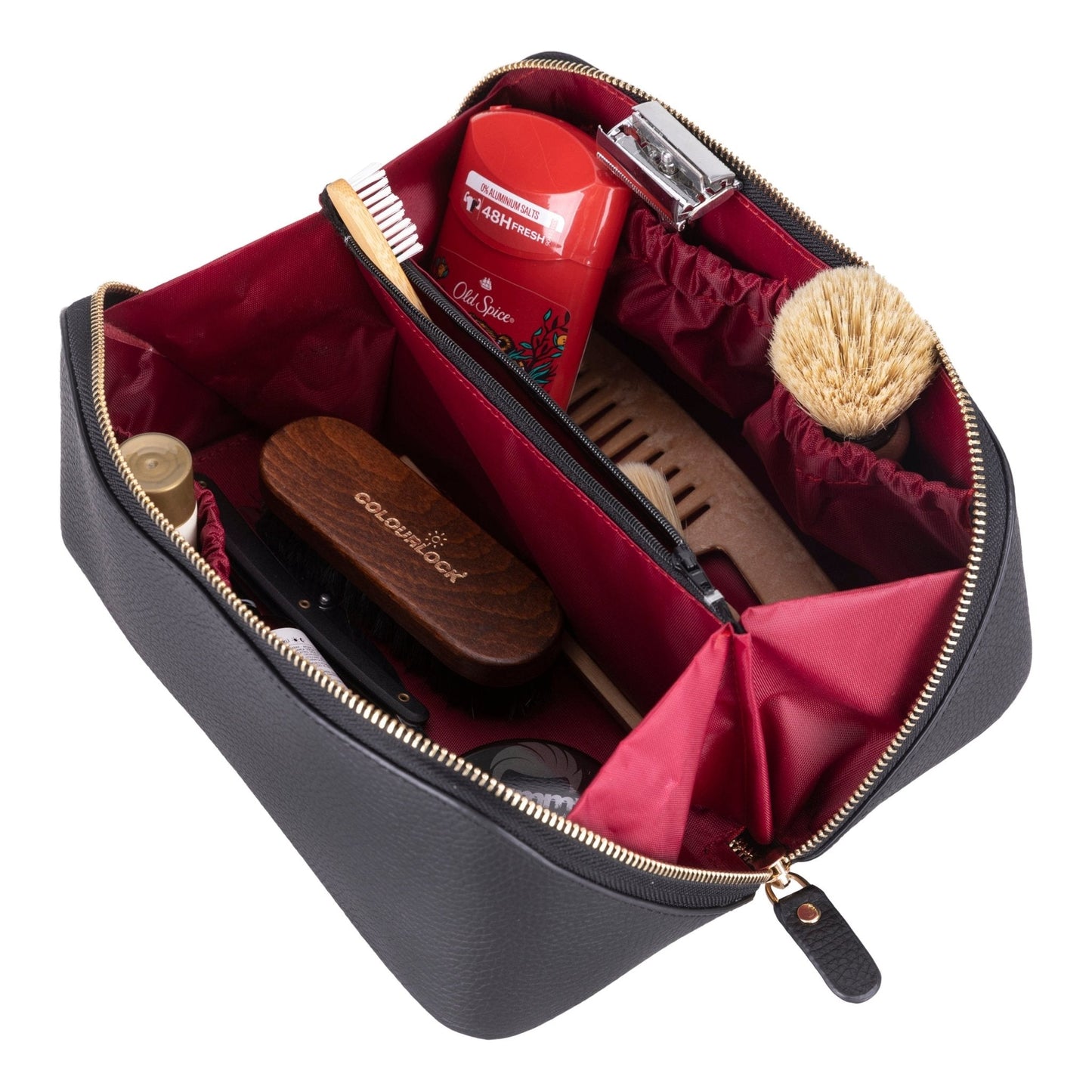 Haines Leather Cosmetic Bag – Stylish & Durable Makeup Bag for Travel - Concordia Style Boutique