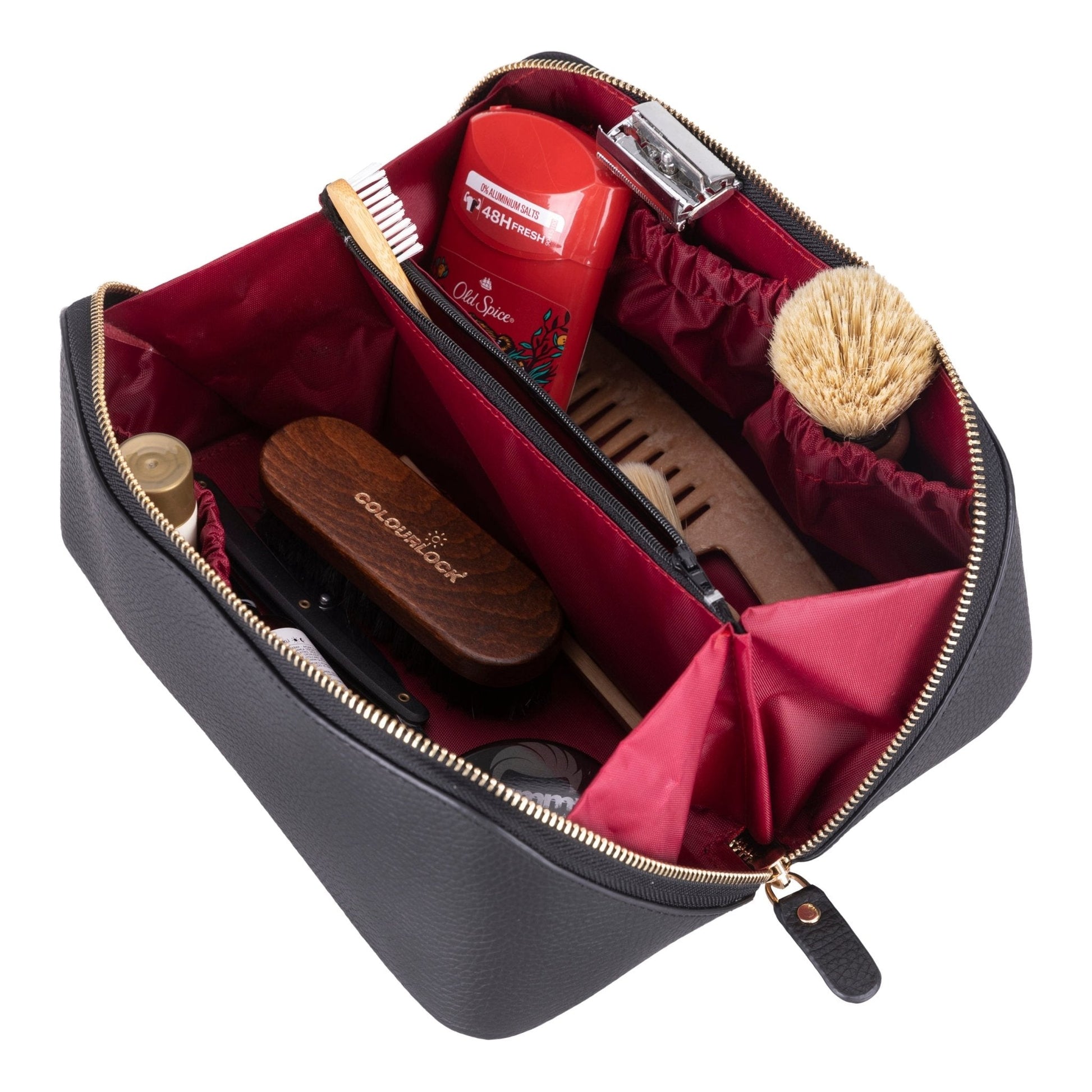 Haines Leather Cosmetic Bag – Stylish & Durable Makeup Bag for Travel - Concordia Style Boutique
