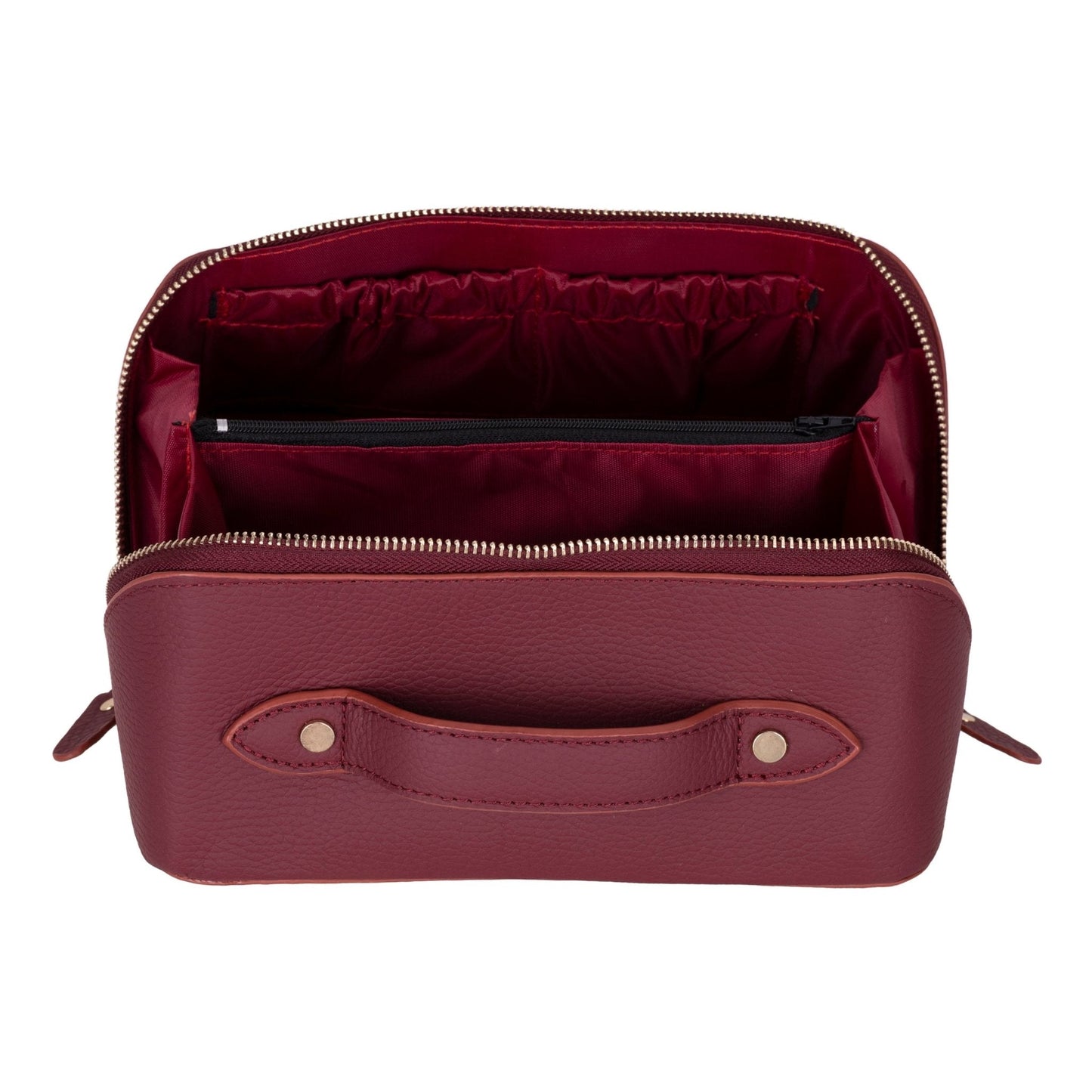 Haines Leather Cosmetic Bag – Stylish & Durable Makeup Bag for Travel - Concordia Style Boutique