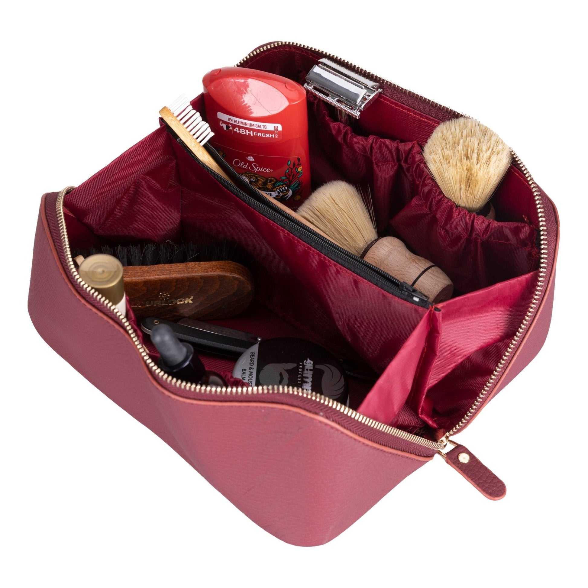 Haines Leather Cosmetic Bag – Stylish & Durable Makeup Bag for Travel - Concordia Style Boutique
