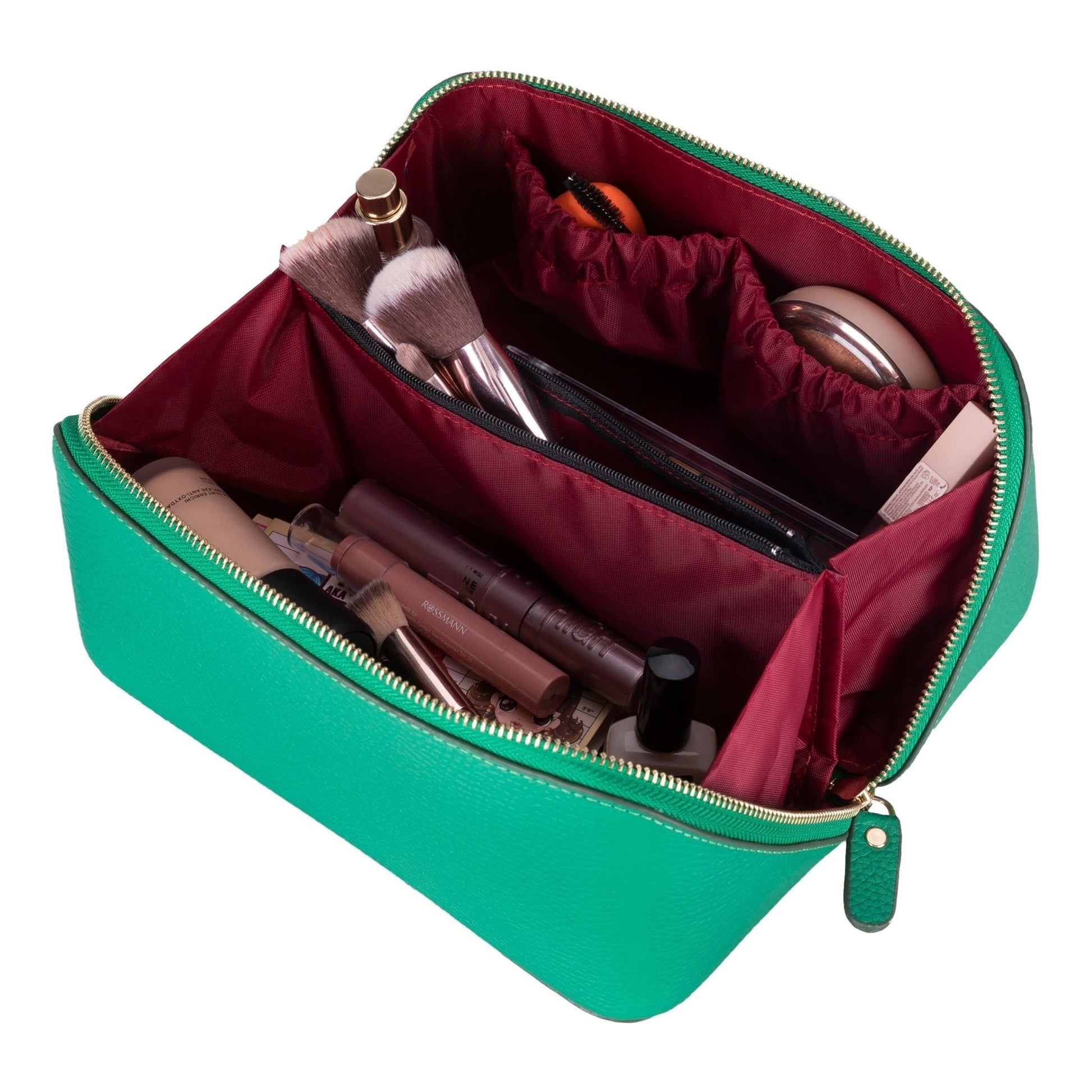 Haines Leather Cosmetic Bag – Stylish & Durable Makeup Bag for Travel - Concordia Style Boutique