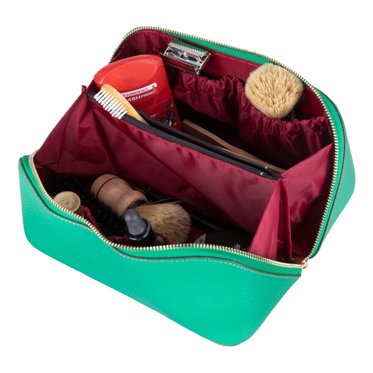 Haines Leather Cosmetic Bag – Stylish & Durable Makeup Bag for Travel - Concordia Style Boutique