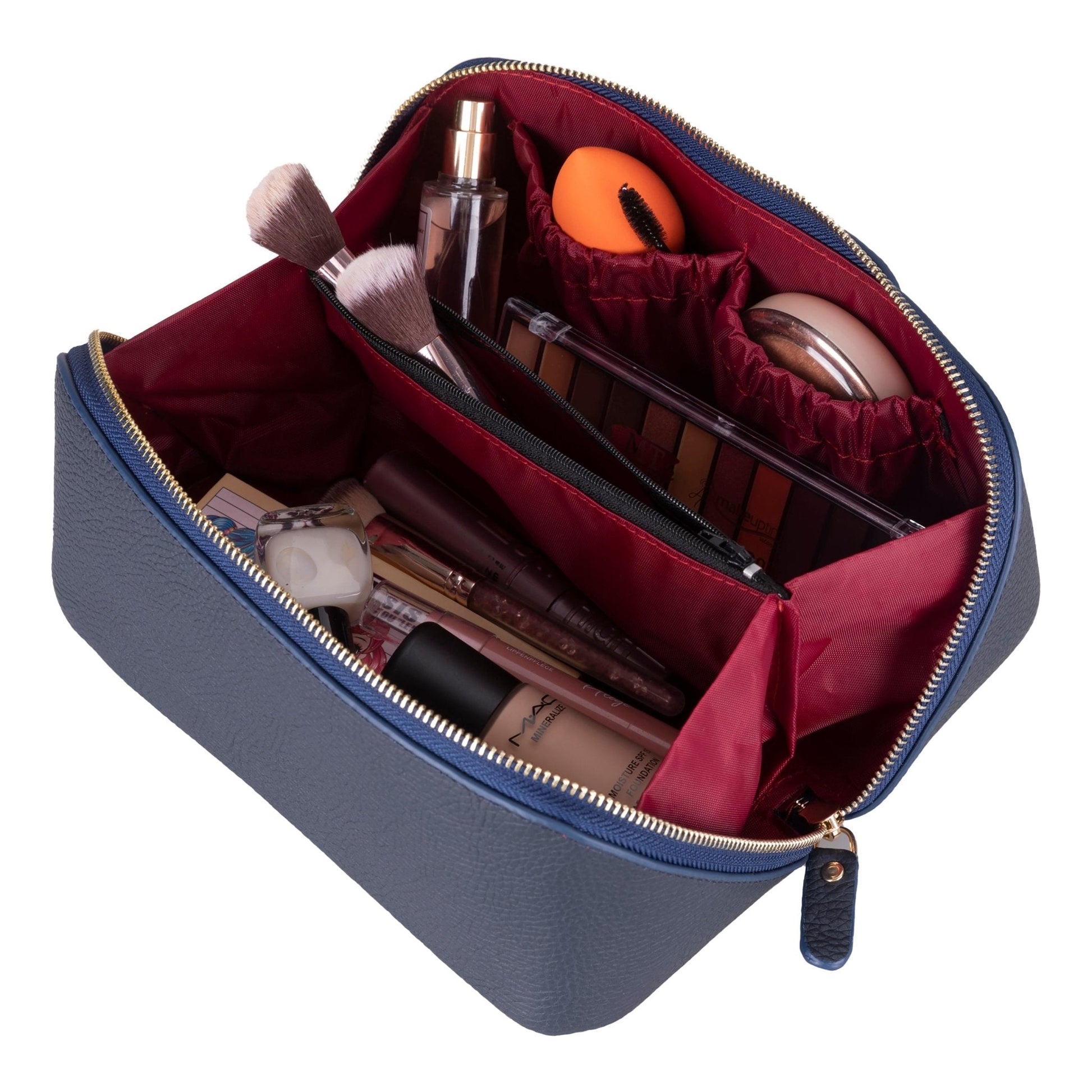 Haines Leather Cosmetic Bag – Stylish & Durable Makeup Bag for Travel - Concordia Style Boutique