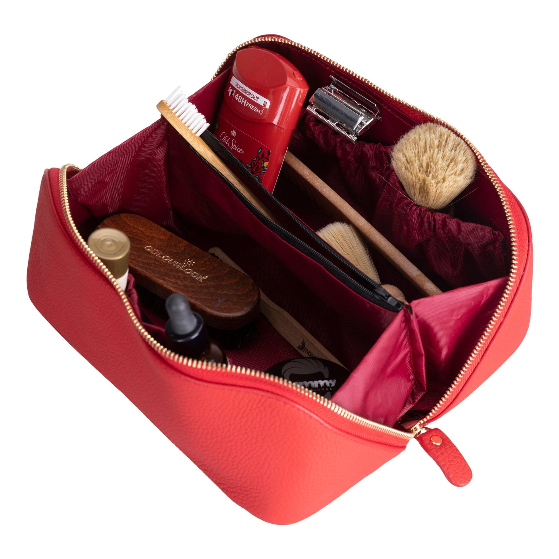 Haines Leather Cosmetic Bag – Stylish & Durable Makeup Bag for Travel - Concordia Style Boutique