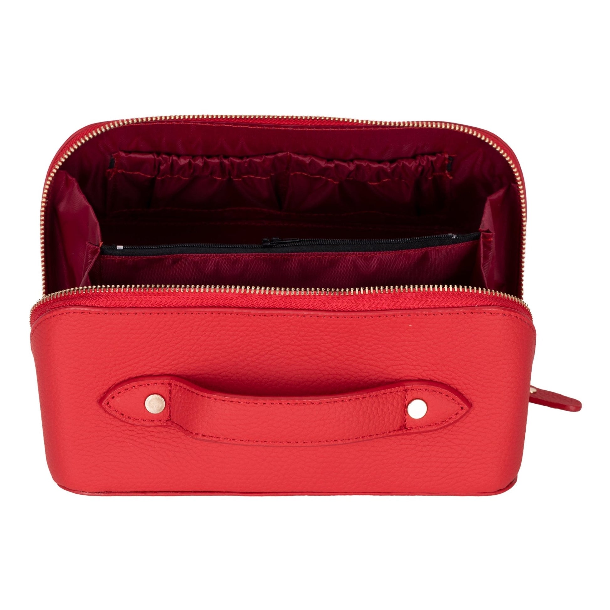 Haines Leather Cosmetic Bag – Stylish & Durable Makeup Bag for Travel - Concordia Style Boutique