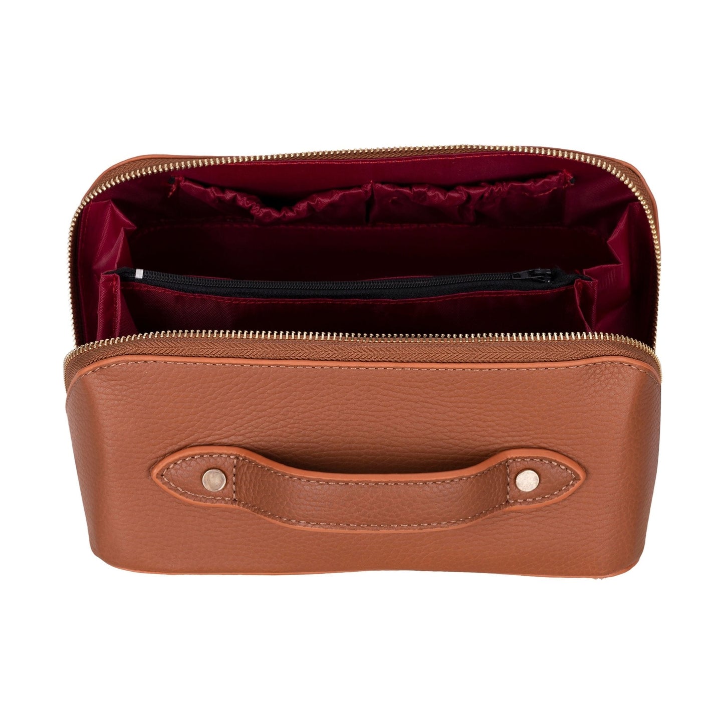 Haines Leather Cosmetic Bag – Stylish & Durable Makeup Bag for Travel - Concordia Style Boutique