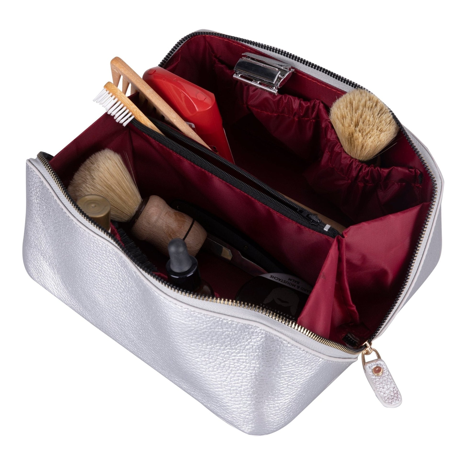 Haines Leather Cosmetic Bag – Stylish & Durable Makeup Bag for Travel - Concordia Style Boutique