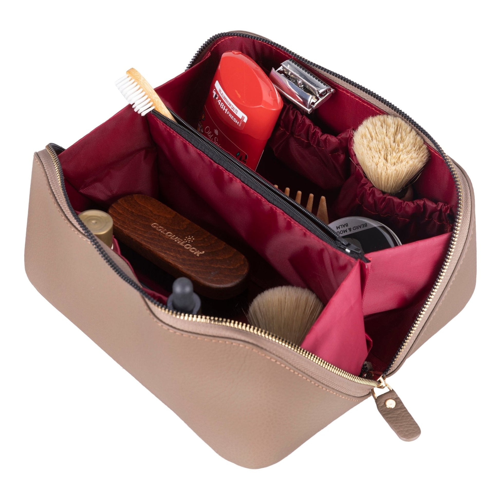 Haines Leather Cosmetic Bag – Stylish & Durable Makeup Bag for Travel - Concordia Style Boutique