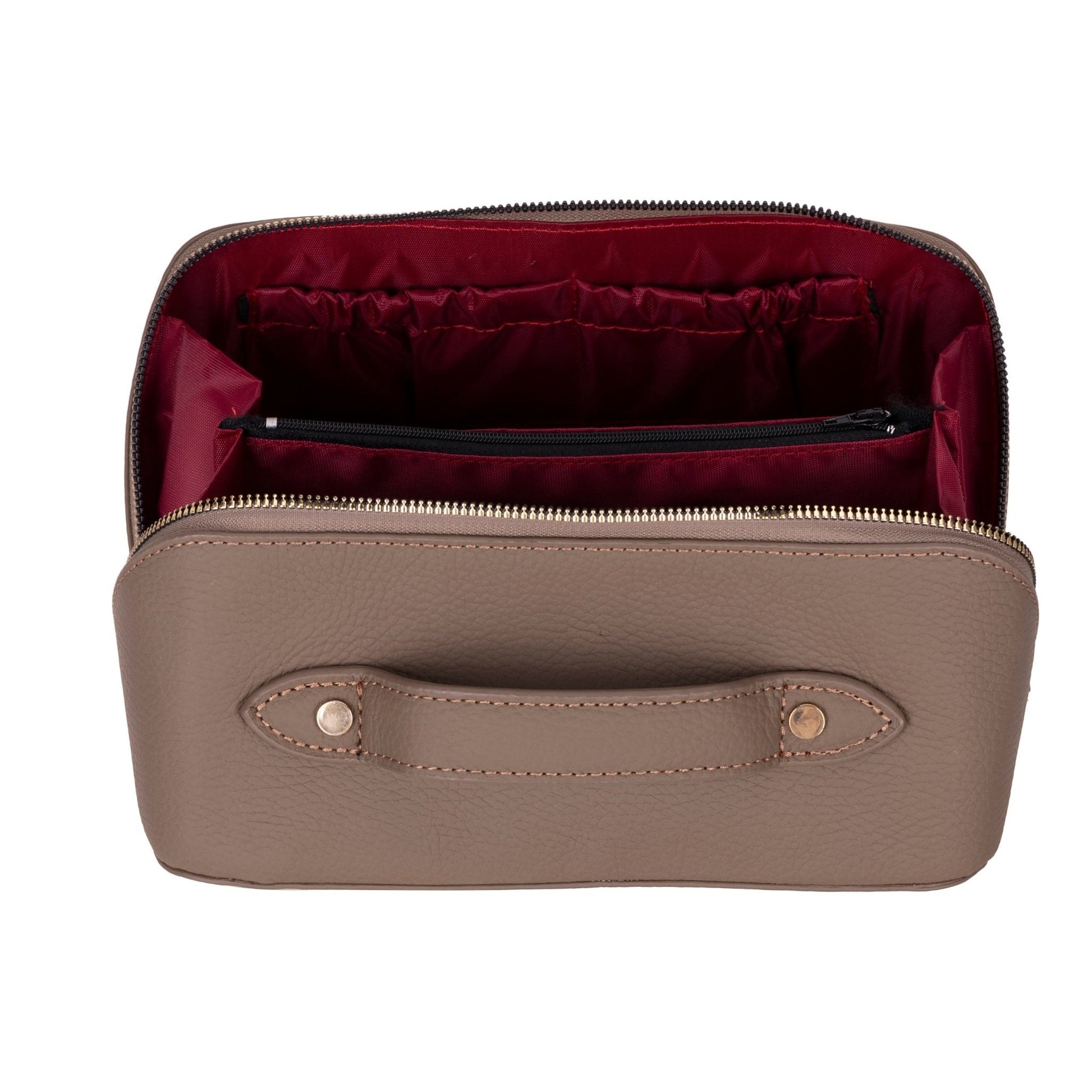 Haines Leather Cosmetic Bag – Stylish & Durable Makeup Bag for Travel - Concordia Style Boutique