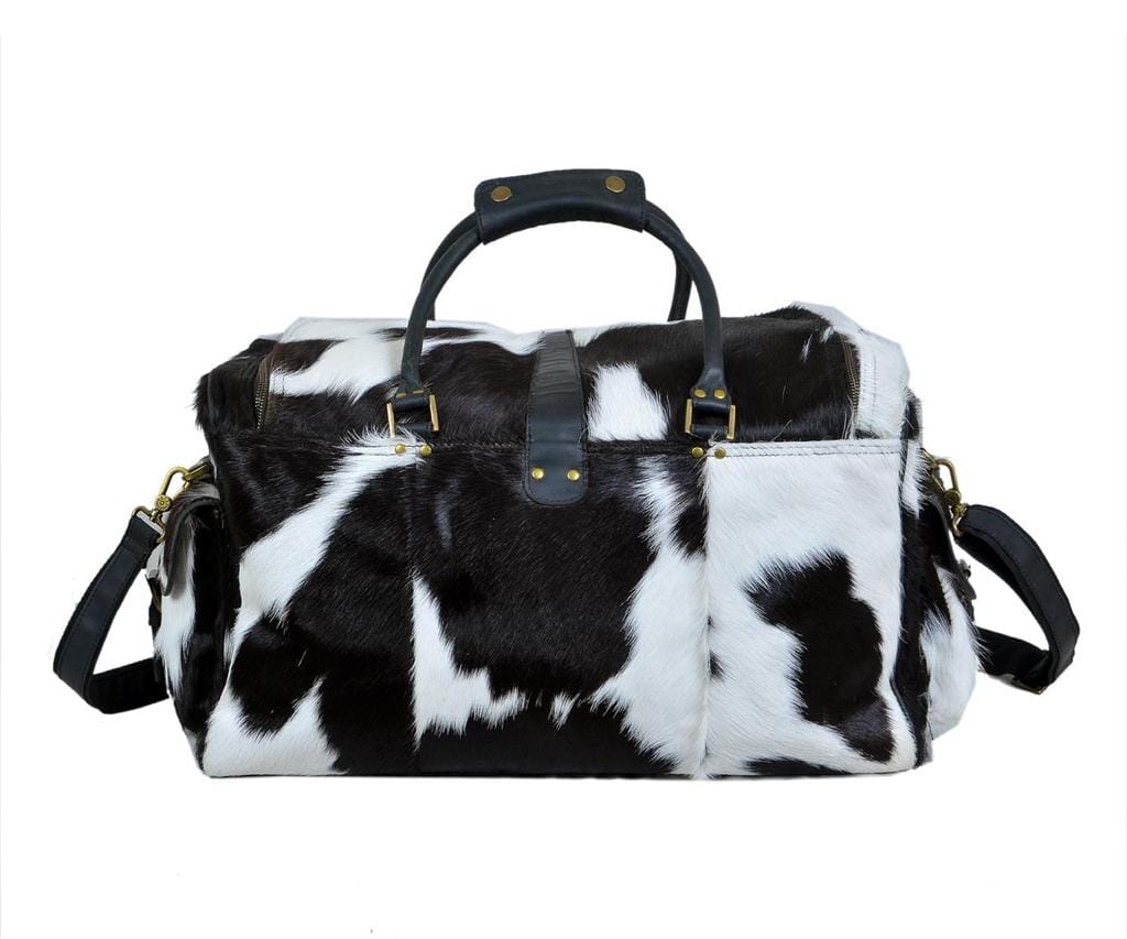 Cowhide Hair on Leather Travel Bag - Concordia Style Boutique