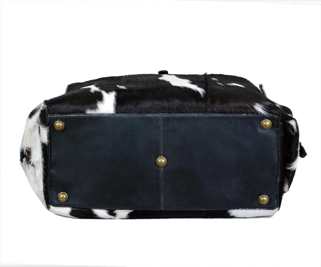 Cowhide Hair on Leather Travel Bag - Concordia Style Boutique