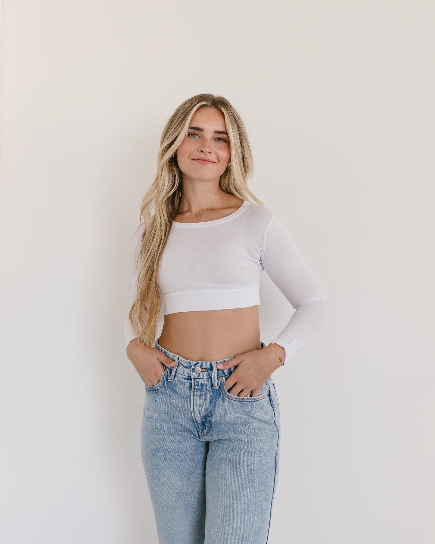 Crew Neck Long Sleeve Halftee - Concordia Style Boutique