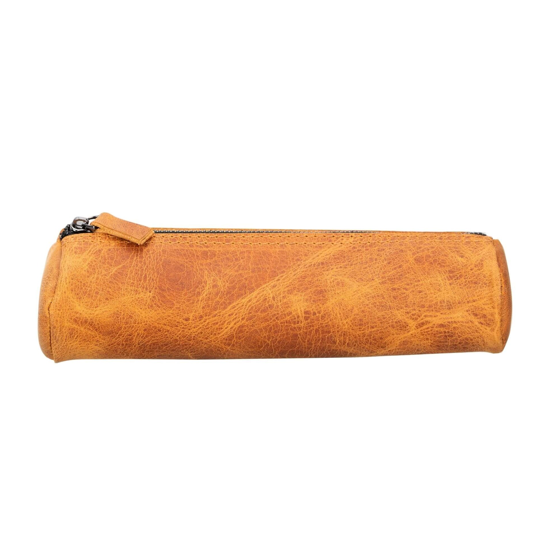 Handmade Genuine Cow Leather Pencil Case - Concordia Style Boutique