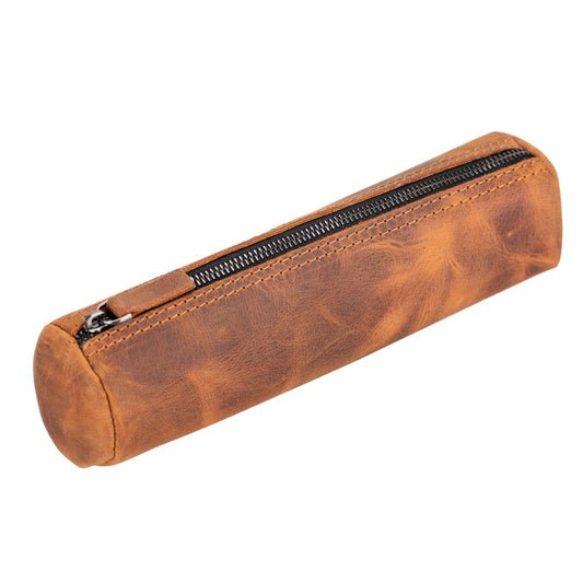 Handmade Genuine Cow Leather Pencil Case - Concordia Style Boutique