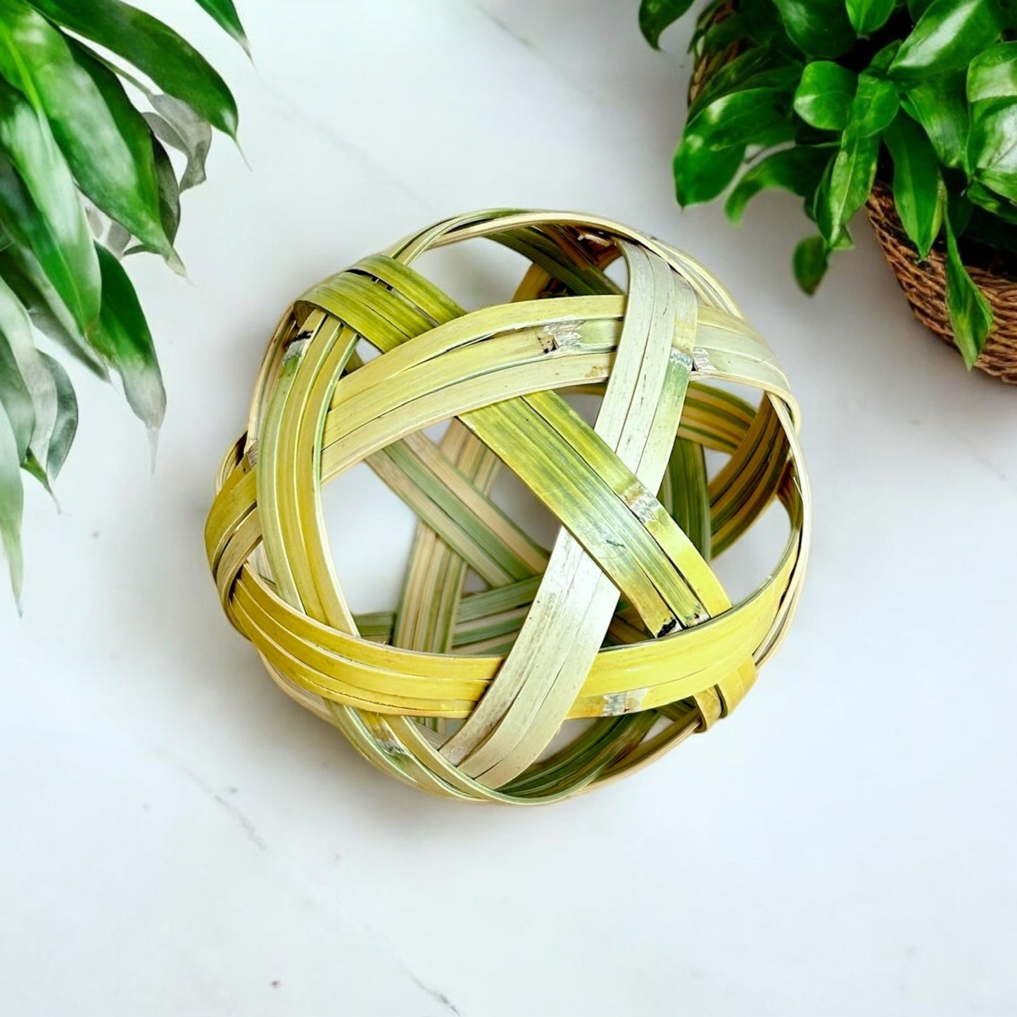 Handwoven Bamboo Decorative Ball - Concordia Style Boutique