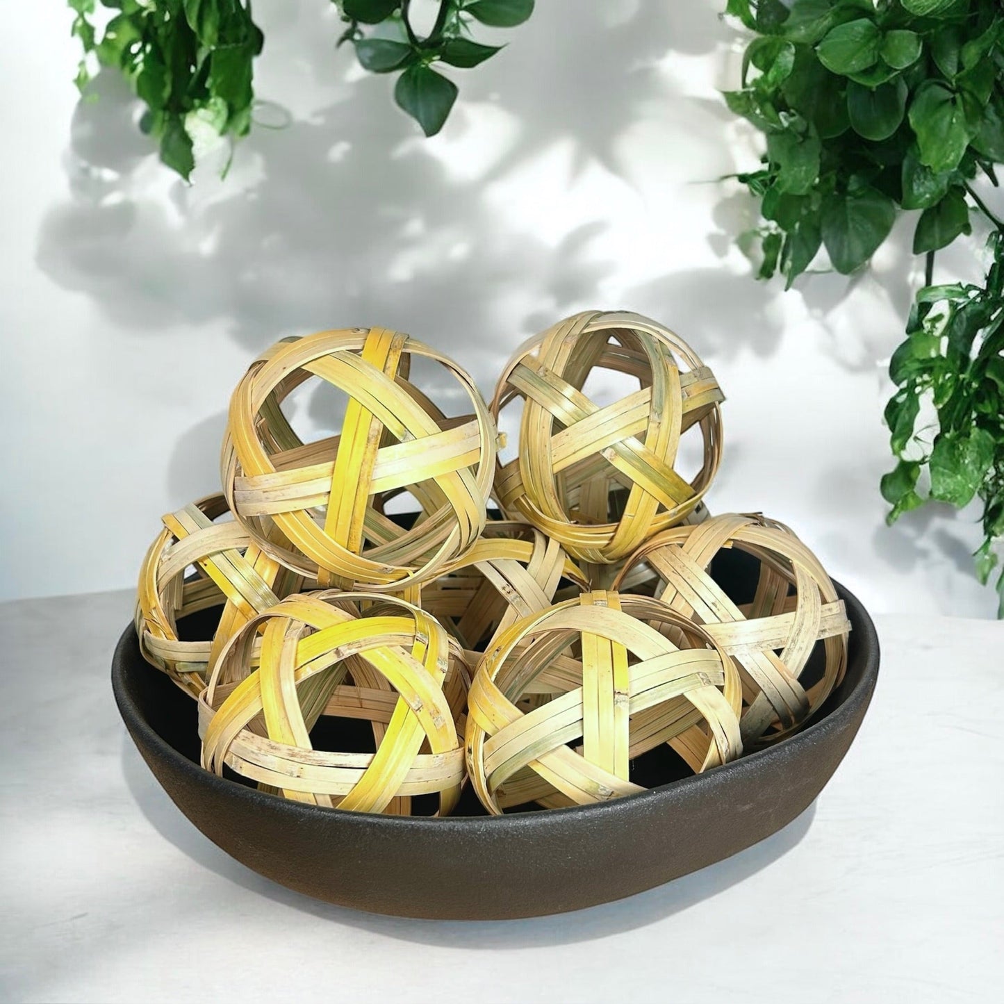 Handwoven Bamboo Decorative Ball - Concordia Style Boutique