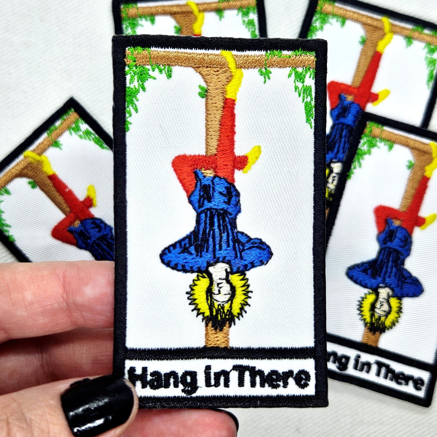 Hang in There Hanging Man Patch - Concordia Style Boutique