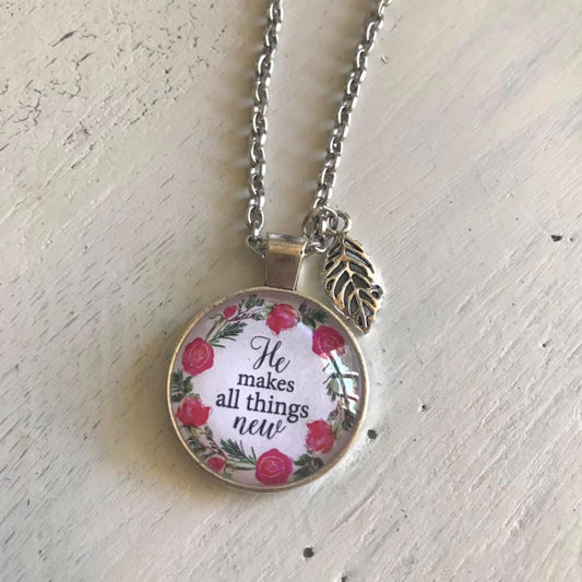 He Makes All Things New pendant - Concordia Style Boutique