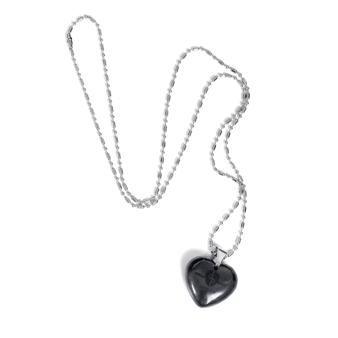Heart EMF Defense Pendant - 100% Shungite Stone