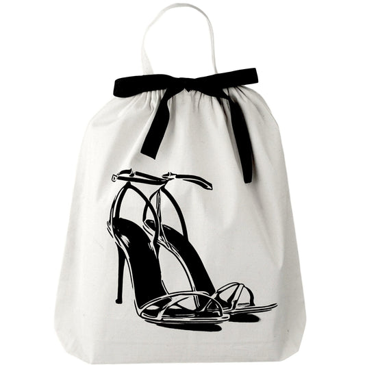 High Heel Sandal Shoe Bag, Cream - Concordia Style Boutique