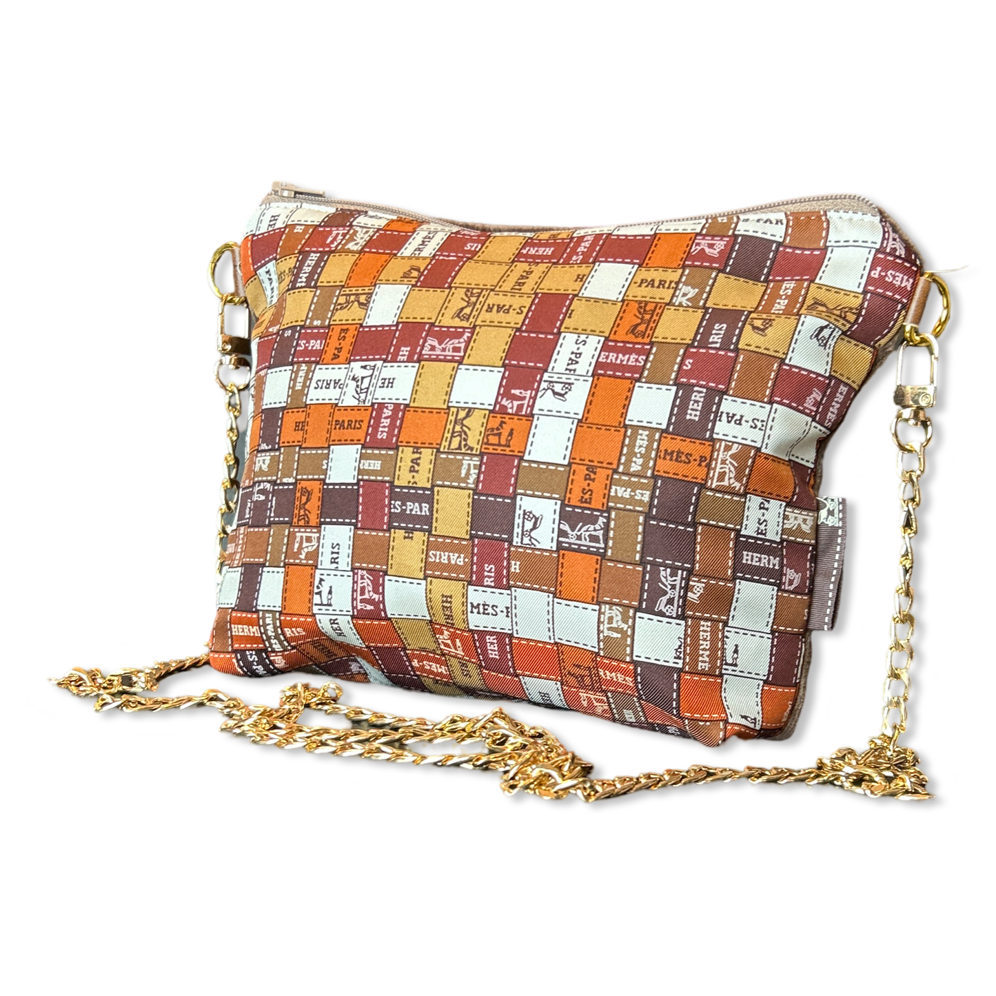 Bolduc Au Carre Vintage Scarf Crossbody Bag