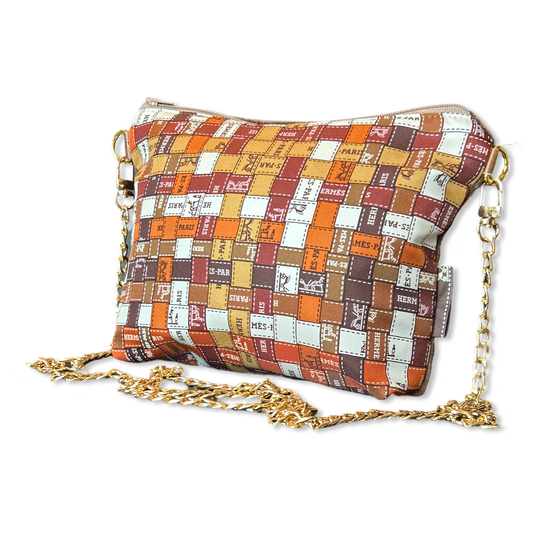 Bolduc Au Carre Vintage Scarf Crossbody Bag