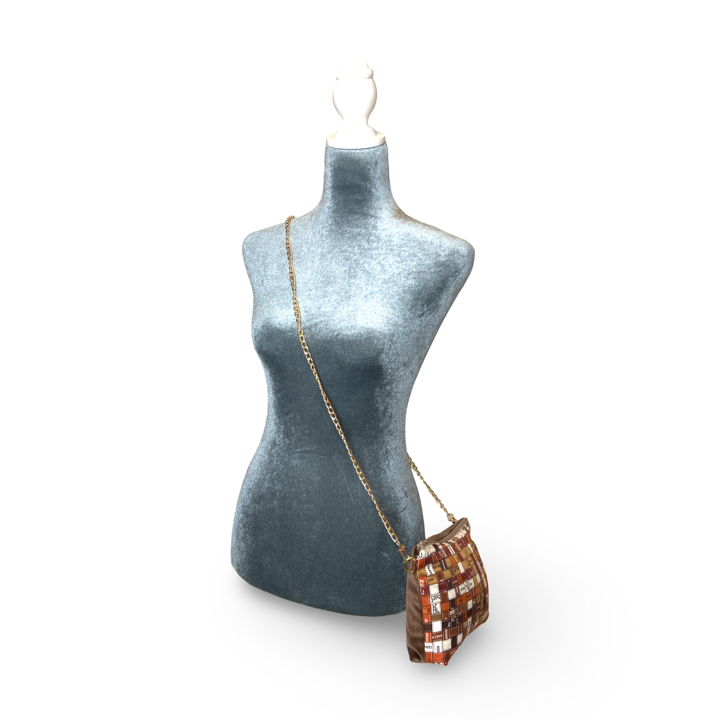 Bolduc Au Carre Vintage Scarf Crossbody Bag