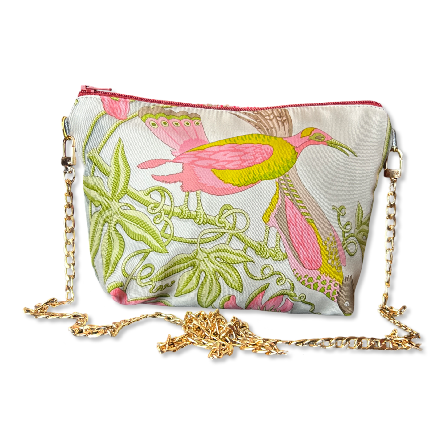 Caraibes Vintage Silk Scarf Crossbody Bag