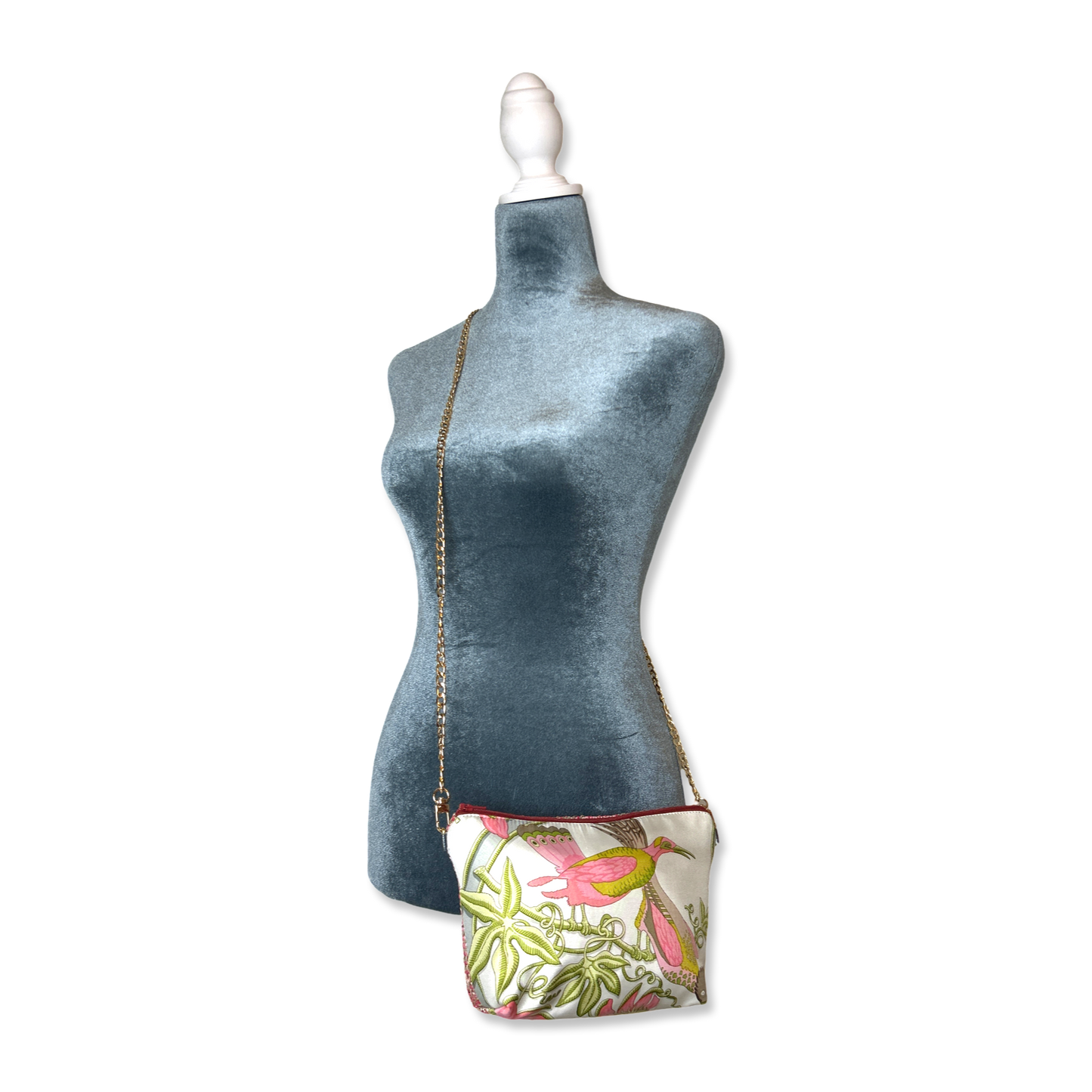 Caraibes Vintage Silk Scarf Crossbody Bag