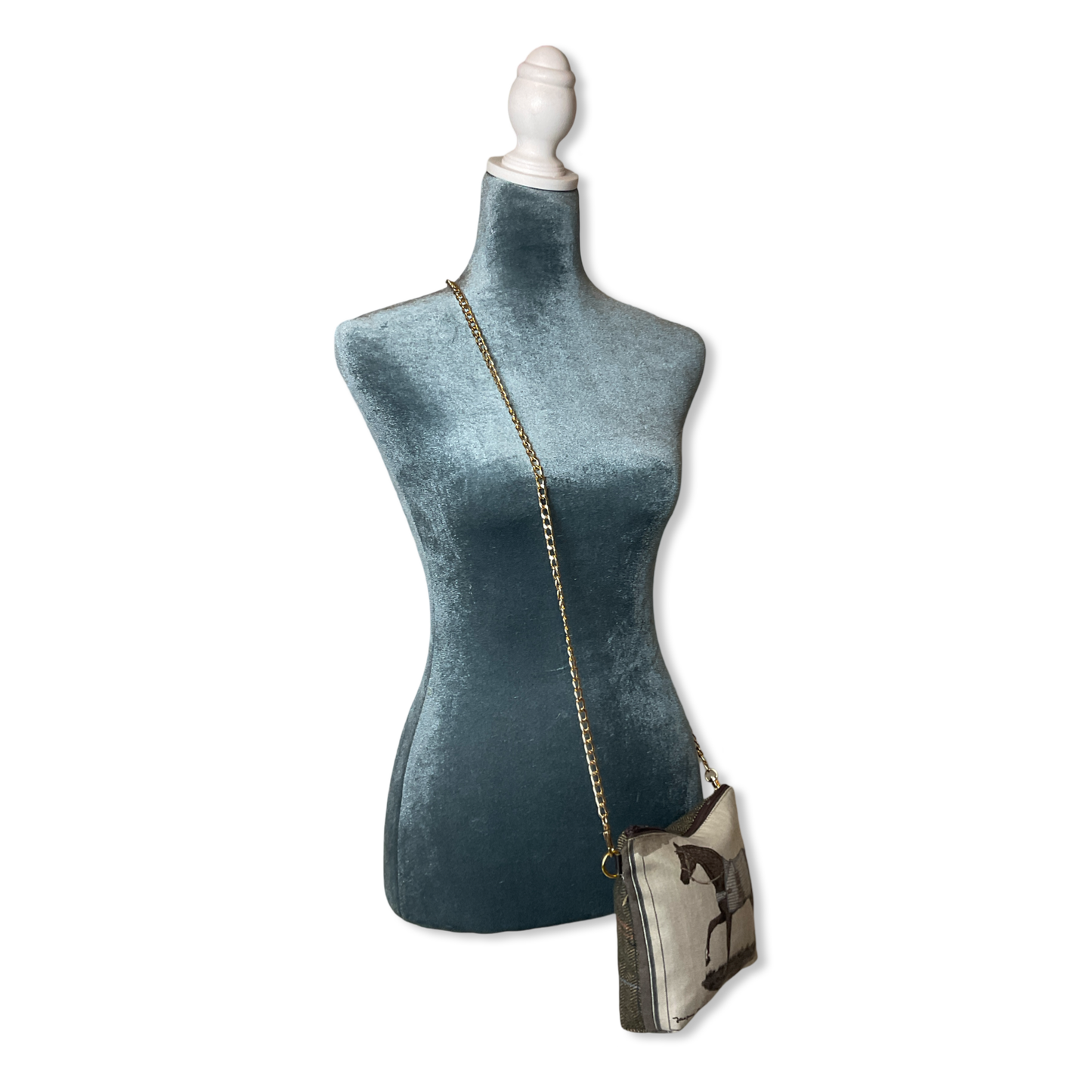 Couvertures et Tenues du Jour Vintage Silk & Cashmere Scarf Crossbody Bag