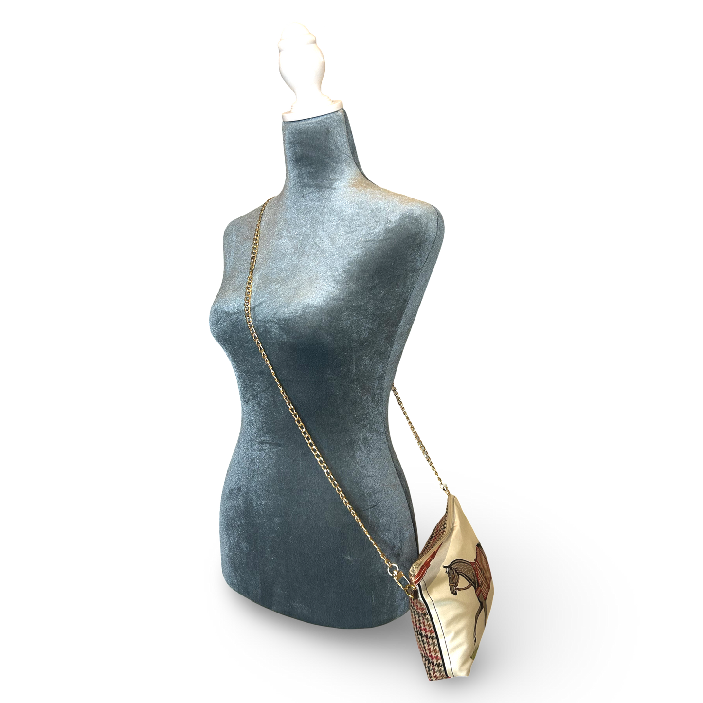 Couvertures et Tenues du Jour Ivory Vintage Scarf Crossbody Bag