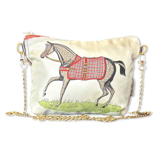 Couvertures et Tenues du Jour Ivory Vintage Scarf Crossbody Bag