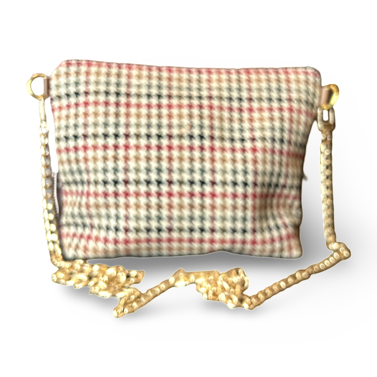 Couvertures et Tenues du Jour Red Vintage Scarf Crossbody Bag