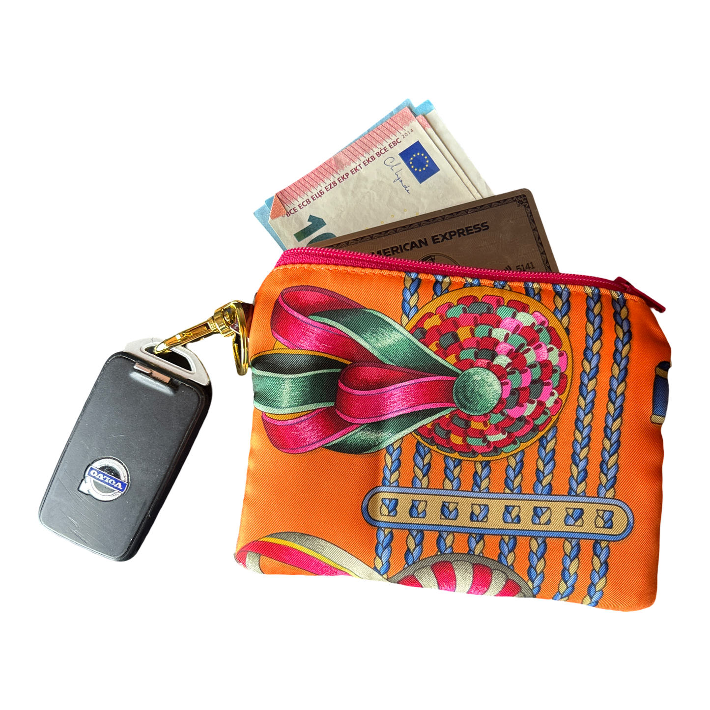 Rubans du Cheval Orange Coffee Run Keychain Bag