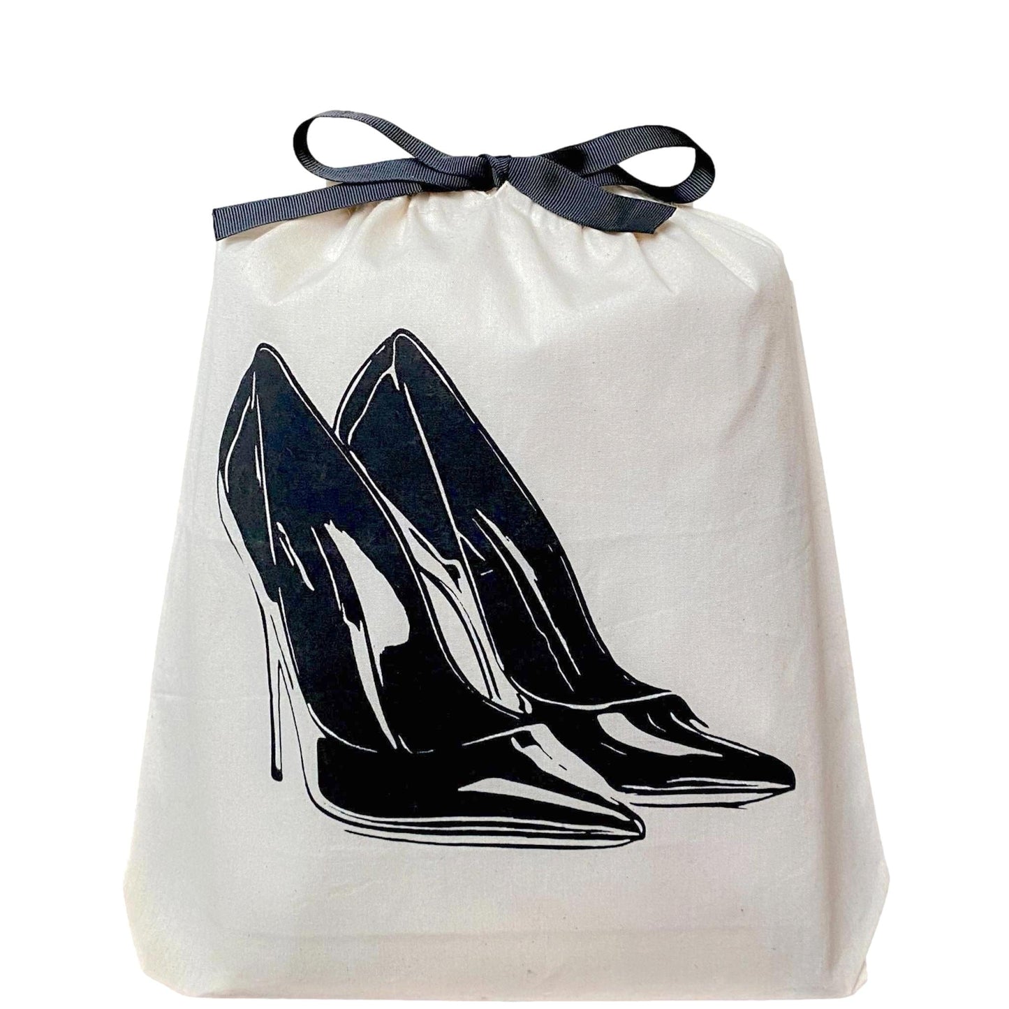 High Heel Pumps Shoe Bag, Cream - Concordia Style Boutique