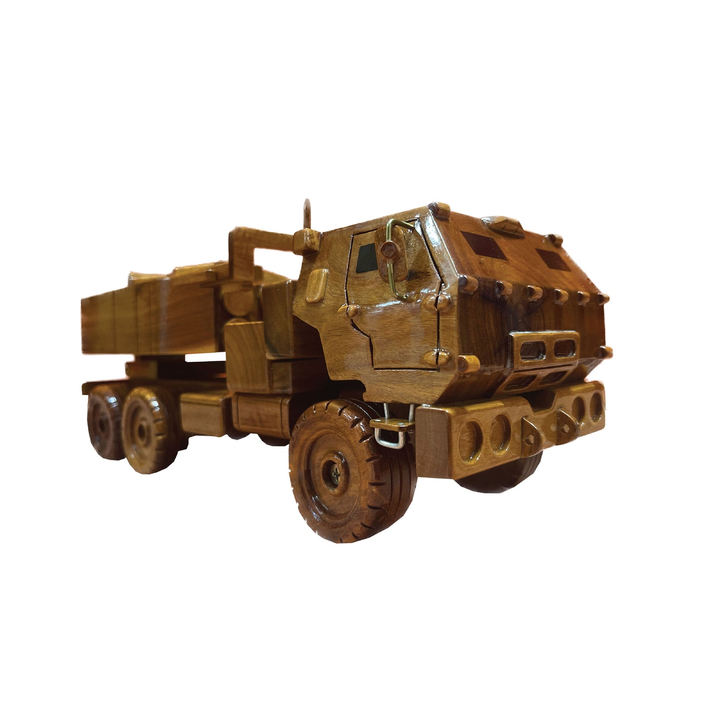 HIMARS Mahogany Wood Desktop truck Model
