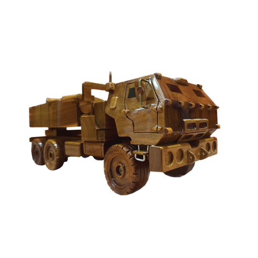 HIMARS Mahogany Wood Desktop truck Model