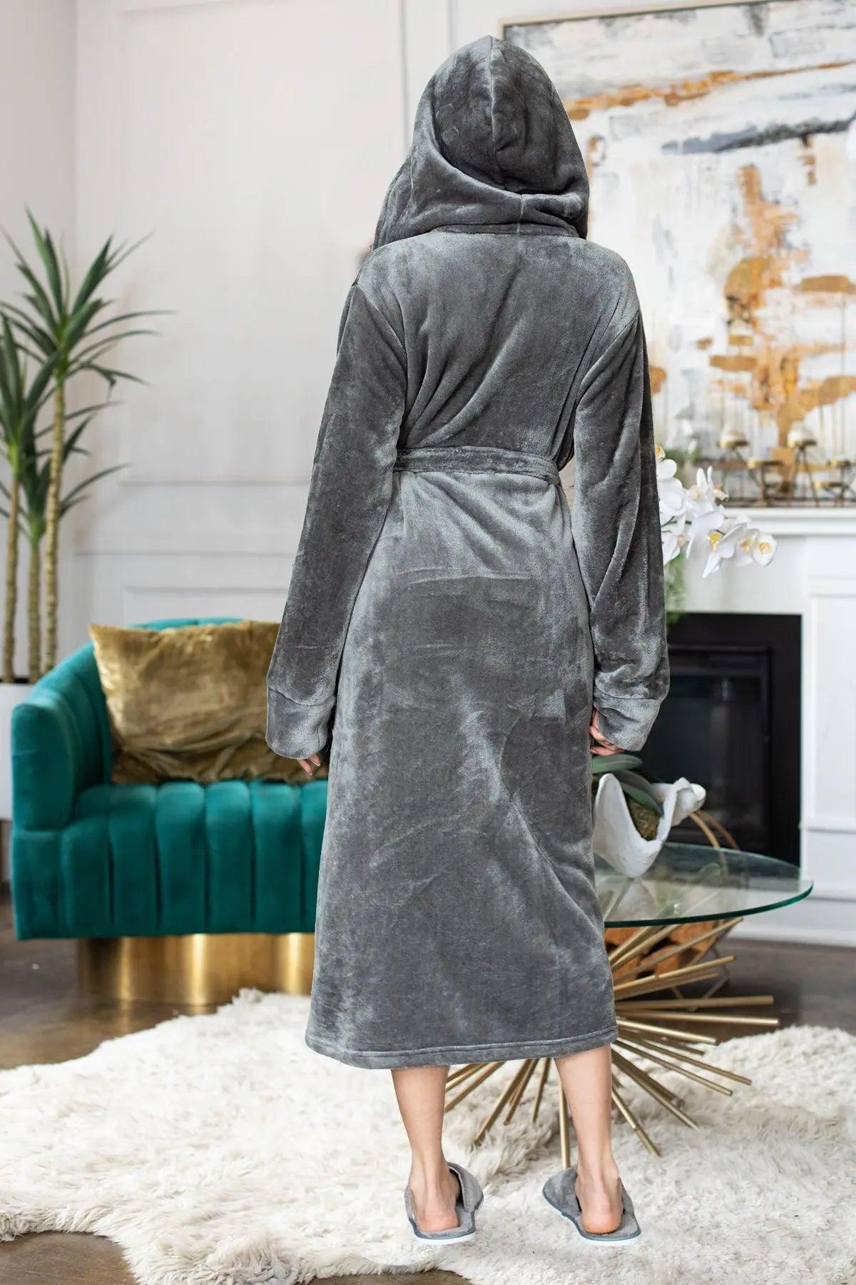 Women’s Plush Hooded Robe - Spa-Worthy Comfort at Home - Concordia Style Boutique