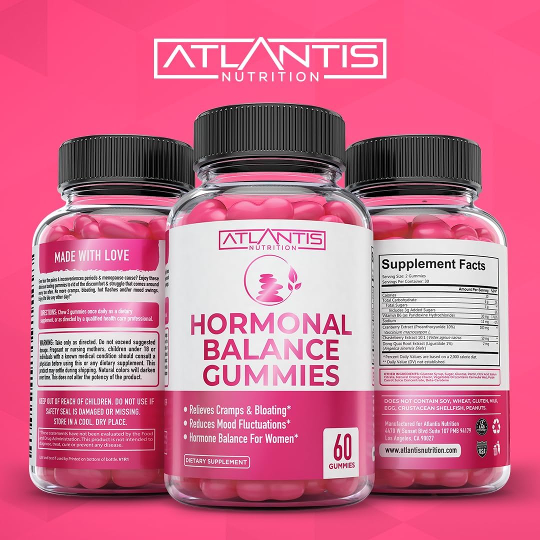Hormonal Balance & PMS Relief Gummies – Mood & Cramp Support